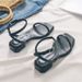 Style Beach Chunky Heel One-Strap Sandals For Women 2023 New Summer Vintage White Fairy Shoes_vogvips.com