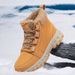 Snow Boots Men's Velvet Warm High-top Martin Boots Men's Thick-soled Cold-resistant Northeast Large Cotton Shoes_vogvips.com