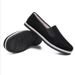 Low-top Flat-soled Old Beijing Cloth Shoes, Simple Solid-color Cloth Shoes, Casual One-pedal Lazy Round Canvas Shoes_vogvips.com