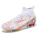 Soccer Shoes Large Size Football Shoes Electroplated Gold Bottom AG Long Spike Football Shoes Youth Grass Leather Foot Training Spike Shoes_vogvips.com