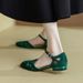 French Classic Retro Roman Sandals Women's Summer 2024 New Round Head Matte Baotou Soft Bottom Flat Shoes Women_vogvips.com