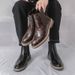 New Fashion Chelsea Boots Men's Business Black Top Leather Shoes Cover Round Toe British Style End Boots Casual Leather Boots_vogvips.com