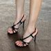 Women's Summer Sandals Outdoor Wear 2026 New Model High-heeled Shoes Thin Heels, Round Toe, Single Strap, Elegant Nude_vogvips.com