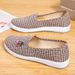 Spring Summer New Old Beijing Cloth Women Slip-On Canvas Mom Middle-Aged Soft Sole Non-Slip Casual Elderly Shoes_vogvips.com