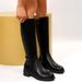 Plus Size Long Riding 2025 New Versatile Autumn Winter Over-the-Knee Flat High Tube Leather Boots For Women_vogvips.com
