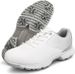 Ladies Waterproof Golf Shoes Outdoor Leather Golf Sport Sneakers Lightweight Comfortable Golfing Shoes_vogvips.com
