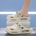 Men's Hollow Slippers, Men's Summer Outer Wear, New Trendy Thick-Soled Wear-Resistant, Non-Slip, Non-Stinky Feet, Two-Wear Boys' Slippers_vogvips.com