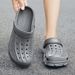 CRACOMIN Fashion Clogs For Men EVA Light Hole Garden Shoes Outdoor Male Beach Sandals Home Bathroom Shoe Unisex Casual Slides_vogvips.com