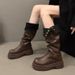 High Tube Over-the-Knee Women's 2025 Autumn Winter Small Size Thick Sole Height Increasing Leather Versatile Riding_vogvips.com