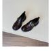 Leather Loafers Women's Velvet Thick Heel Platform Small Leather Shoes Single Shoes_vogvips.com