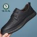 European Warm Series Woodpecker Men's Autumn 2025 New Fashion Versatile Non-Slip Casual Leather Soft Sole Dad Shoes_vogvips.com