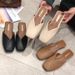 Women's Summer Outdoor Slippers 2025 New Model, Closed-toe Half-slippers, Korean Style Versatile Square-toe Flat Shoes,_vogvips.com