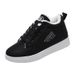 2025 Winter Cotton For Women, Fleece-Lined, Flat Sneakers, Korean Style Snow Boots, Warm Student Lace-Up Casual Shoes_vogvips.com
