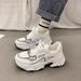 Daddy Shoes For Women New Lightweight Style Breathable Mesh Student Sports Shoes Versatile Casual White Shoes_vogvips.com