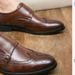 Euro Step Large Buckle 38-48 Size Brogue Leather Slip-On Formal Men's Height-Increasing Shoes_vogvips.com