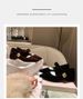 Spring New Style - 3.5cm Thick Heel ~ Elegant Small Pointed Toe Velvet Slip-on Mary Jane Shoes_vogvips.com