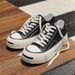 ShoeVault AFANTING Open Smile Low-top Canvas Soft Midsole Height-increasing Casual Shoes For Men Japanese-style Niche Trend_vogvips.com