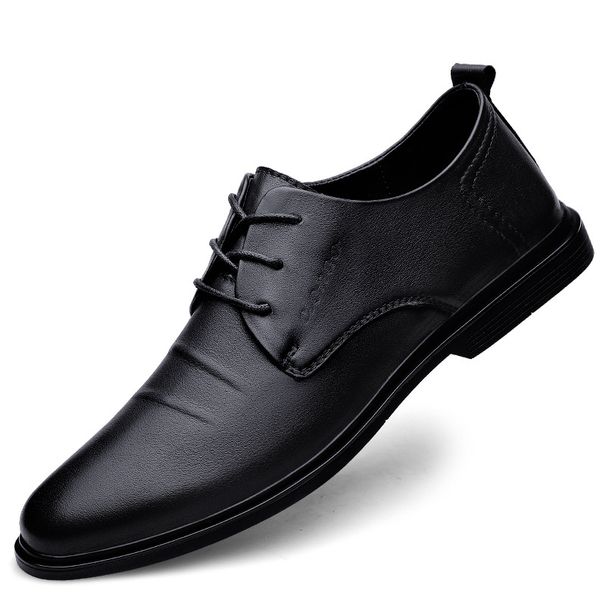 Top Layer Cowhide New Men's Business Formal High-end Genuine Leather Groom Wedding Hairstylist Fashion Shoes_vogvips.com