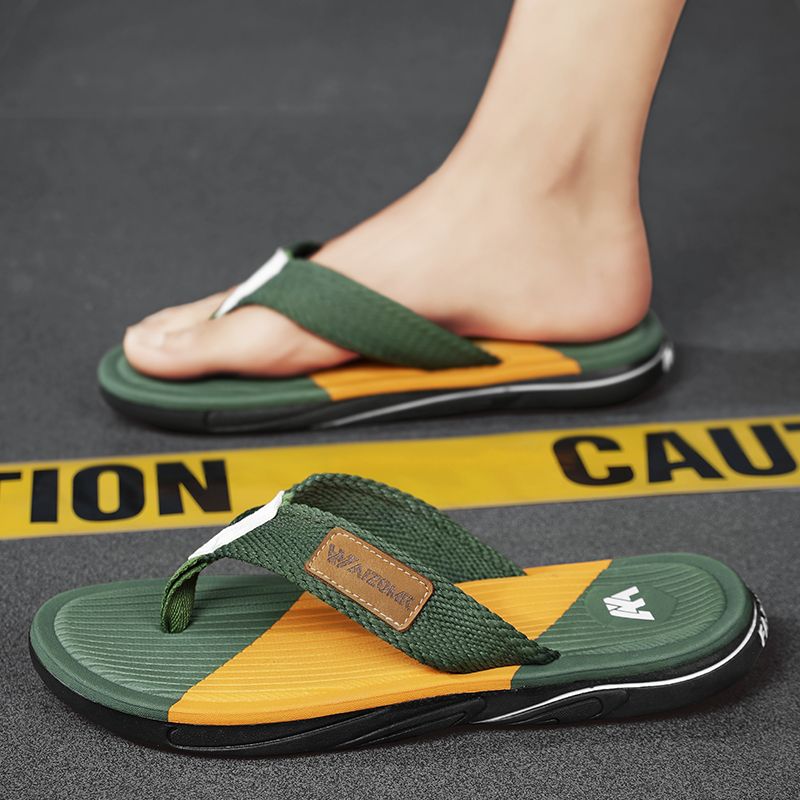Men's Flip-Flops Summer New Waterproof Non-Slip Sandals Casual And Comfortable Color Matching Slippers For Men_vogvips.com