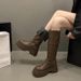 Genuine Leather Over-the-Knee For Women 2024 Autumn New Stylish Versatile Melad Thick-Soled Riding Boots Winter_vogvips.com