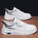 2026 New Spring Slip-on Casual Shoes Men's Shoes Real Super Leather Mesh Soft Sole Lightweight Sports Sneakers Youth Shoes_vogvips.com