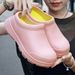 Men's Shoes Autumn Trend All Match Thick Sole Wear Resistant Non Slip Waterproof Outdoor Wear Home Slip On Closed Toe Slippers_vogvips.com