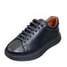 Aiguwa Genuine Leather Sports Business Casual Thick Sole Height Increasing Men's Sneakers Low Top Lace-up Solid Color_vogvips.com