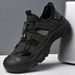 2025 New Summer Casual For Men Handmade Men's Leather Sandals Lightweight Stylish Beach Flats Outdoor Wading Aqua Shoes_vogvips.com