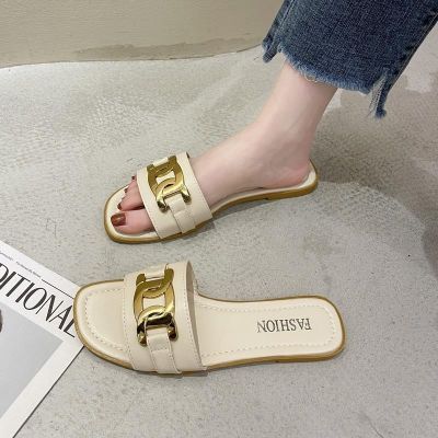 Iteret Famous Slippers I 2024, Summer Ew Flat Bottomed Fashio Lie Istagram Temperamet Versatile Sadals For_vogvips.com