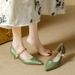 New Fashion Goddess Style Design Sense Spring And Autumn Temperament French Pointed High Heels Women S_vogvips.com