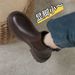 Thick-Soled Martin For Women British Style 2023 New Summer Thin Tube Brown Ankle Boots_vogvips.com