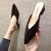 Try-On Shoes High Our Store Spring Summer New Thick Heel Pointed Closed Toe Outdoor Half Slippers Women_vogvips.com