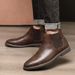 European Warm Series Men's Martin Autumn Winter Large Size British Style Trendy Versatile High-top Leather New Boots_vogvips.com