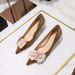 Women's Elegant Pointed-Toe Floral Mid Heel Pumps - Comfortable Slip-On Dress Shoes For Spring & Fall, Sizes 34-43_vogvips.com