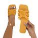 Women's African Style Flat Slippers Solid Color Square Toe Breathable Roman Slippers_vogvips.com