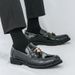 Large Size Glossy Business Set Foot For Men And England, Fashionable Solid Color Flowing Suo Lefu Shoes, Korean Version_vogvips.com