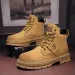 High Top Leather Fashion Motorcycle For Men Winter Boots Man Lace Shoes Botas Hombre_vogvips.com
