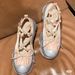 Niche Retro Thick-Soled Ballet Sneakers For Women Genuine Leather Bowknot Platform Single Shoes Mary Jane Loafers_vogvips.com