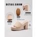 Women's Shoes Women's Rope Wedge Thick Soled Sandals Braided Straw Rope One Line Summer Waterproof Platform High Heels_vogvips.com