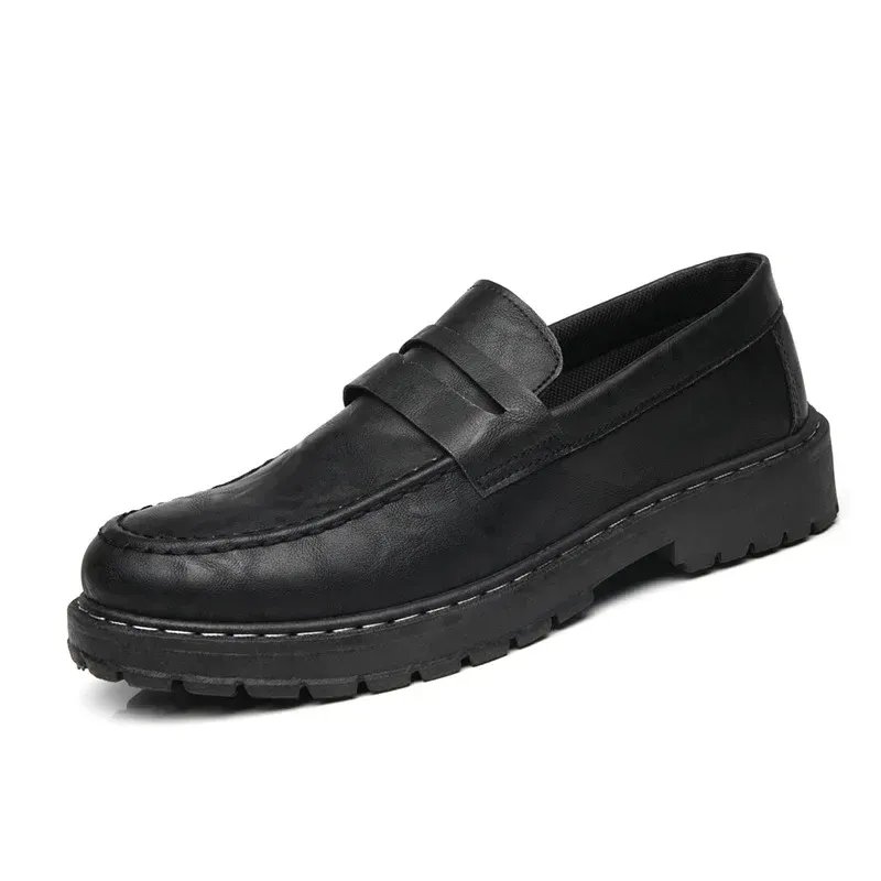 Leather Men Shoes Luxury Handmade Loafers Slip-On Solid Mens Casual Shoes Walking Shoes Driving Sneakers Shoes For Men 2025 New_vogvips.com