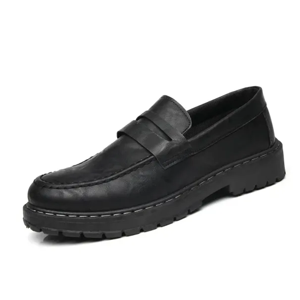 Leather Men Shoes Luxury Handmade Loafers Slip-On Solid Mens Casual Shoes Walking Shoes Driving Sneakers Shoes For Men 2025 New_vogvips.com
