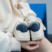Flat Bottomed Casual Board Shoes For Couples, Men And Women's Autumn Top Layer Round Toe Small White Shoe Cowhide_vogvips.com