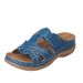 Large Size Casual Women 2025 New Solid Color Thick Soled Cross Slippers For Women's Shoes And Sandals_vogvips.com