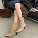 Fashionable 2024 Autumn Winter Thin Strap Pointed Toe Suede Stiletto Over-the-Knee High Heel Long Boots Women's Shoes_vogvips.com