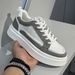 2025 New Summer Breathable White Sneakers Comfortable Fashion Versatile Trendy Thick Sole Height Increasing Lightweight_vogvips.com