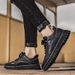 European Warm Series Men's Lightweight Chef Work Black Casual Safety Leather Shoes Sports Martin Boots Autumn Winter_vogvips.com
