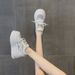 Women's Thick-Soled White Sneakers 2026 Summer New Style Height-Increasing Casual Fashionable Lightweight Sports Shoes_vogvips.com