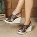 Women's Rope Woven Wedge Platform High Heeled Sandals Open Toe Buckle Design_vogvips.com