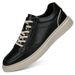 Men's Shoes Board Shoes Breathable Men's Casual Shoes Cowhide Hollow Flat Heel Men Splicing Shallow Mouth Men_vogvips.com