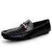 Loafu Single Shoes, Crocodile Pattern Men's Feet, Formal Men's Shoes, Doudou Leather Shoes_vogvips.com